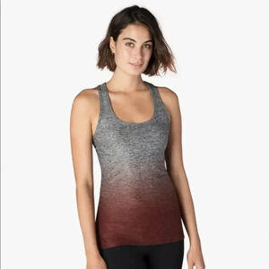 Beyond Yoga Charcoal and Burgundy Gradient Tank Top